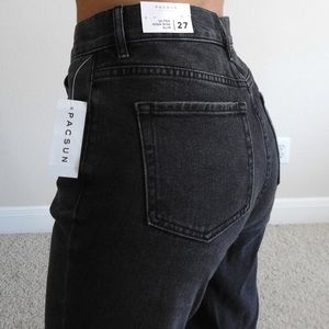 Brand New PACSUN Black Ultra High Rise Slim Jeans! Size 27
